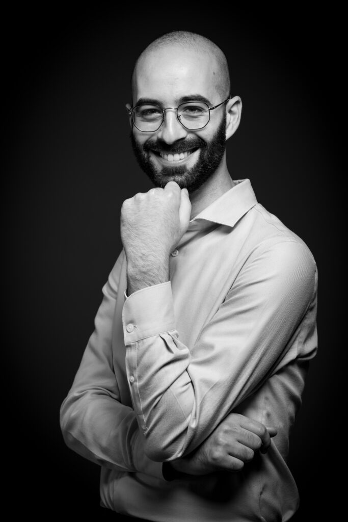 Portrait corporate en noir et blanc réalisé à Rochefort, par Olivier Durand.