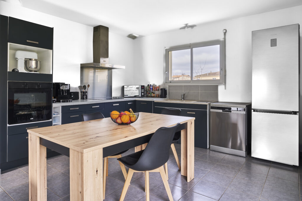 Shooting immobilier, visuel hdr d'une cuisine